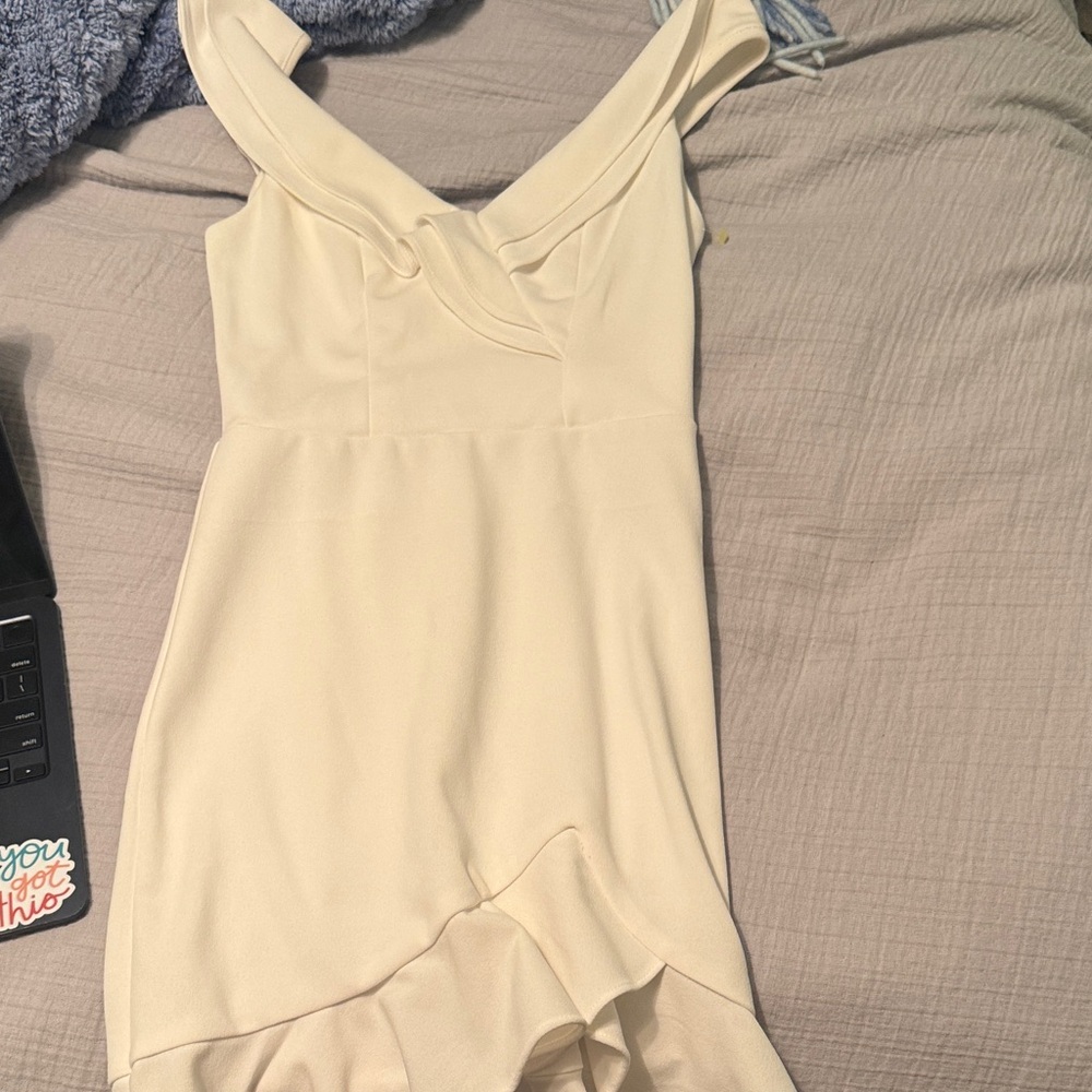 City Studio Cream Dress